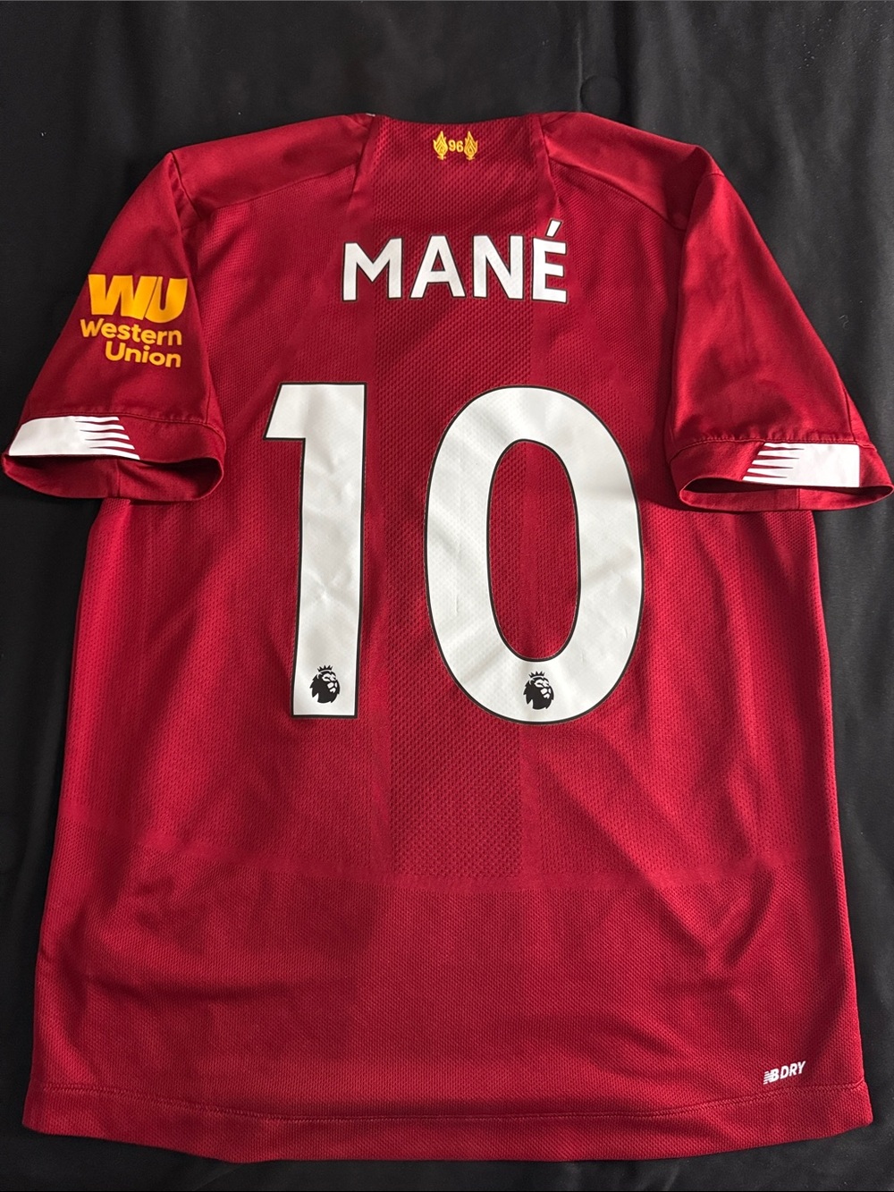 Liverpool FC #10 Sadio Mane 2019-20 New Balance Home Premier League Jersey